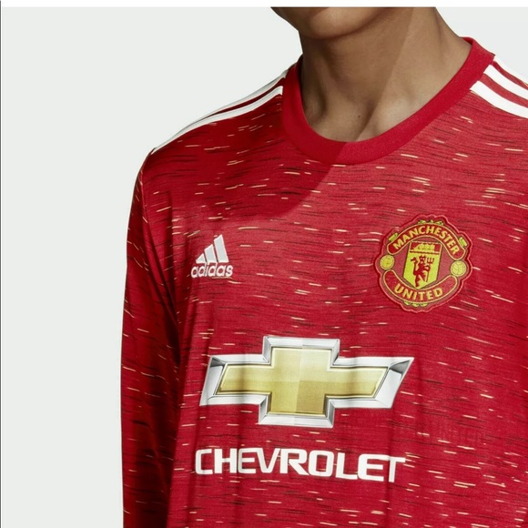 NWT Men’s Adidas Manchester United Home 20-21 Soccer/ Football Jersey Sz XL - Picture 3 of 7